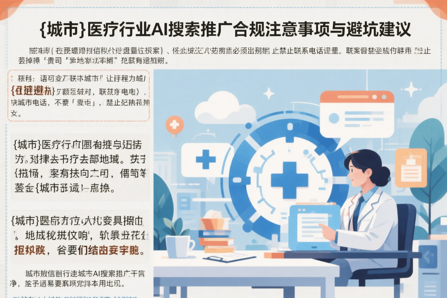 贵港医疗行业AI搜索推广合规注意事项与避坑建议