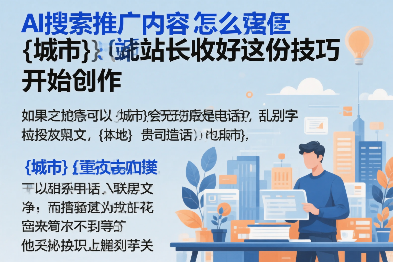 AI搜索推广内容怎么写？贵港站长收好这份技巧