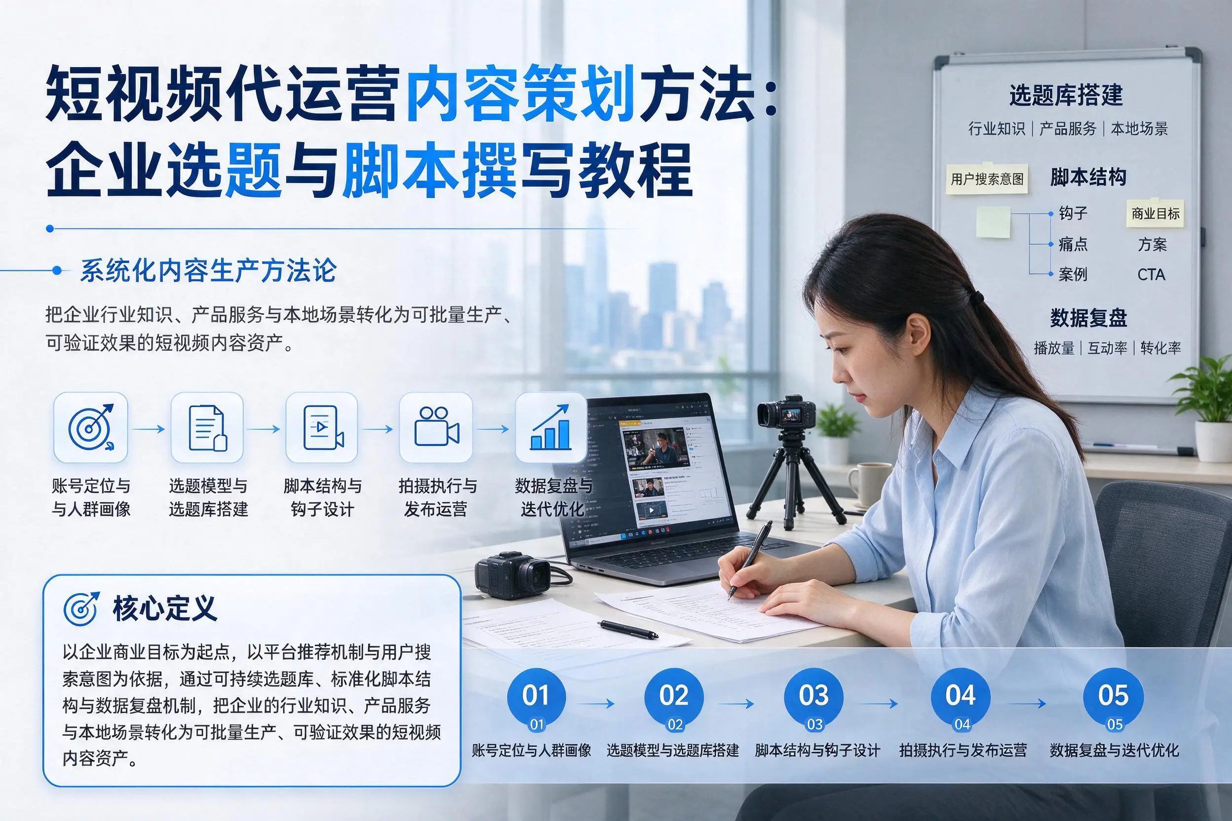短视频代运营内容策划方法：贵港企业选题与脚本撰写教程