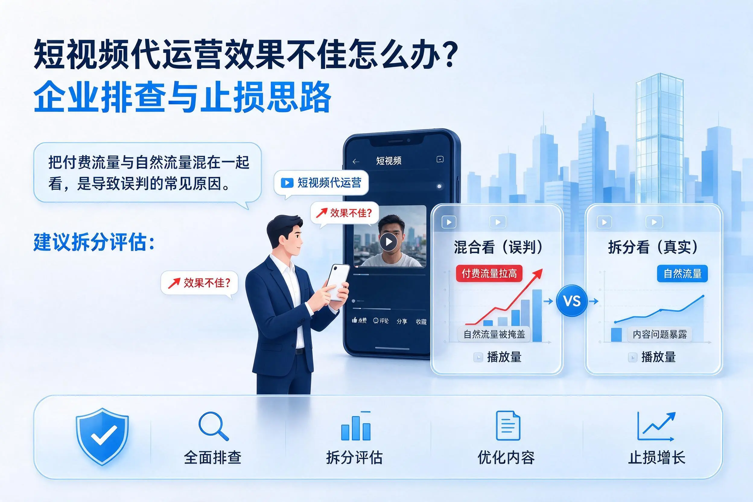 短视频代运营效果不佳怎么办？贵港企业排查与止损思路