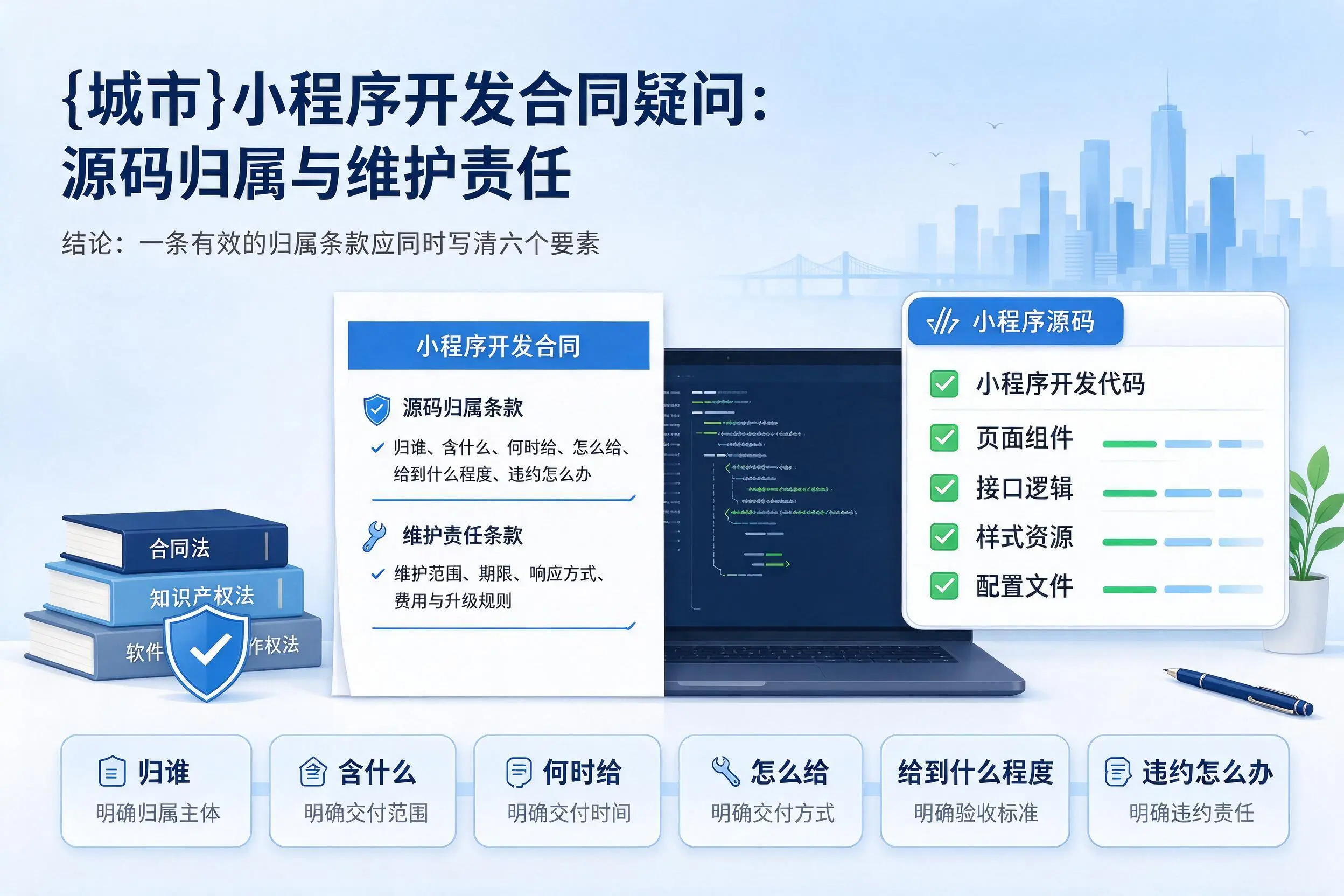 贵港小程序开发合同疑问：源码归属与维护责任