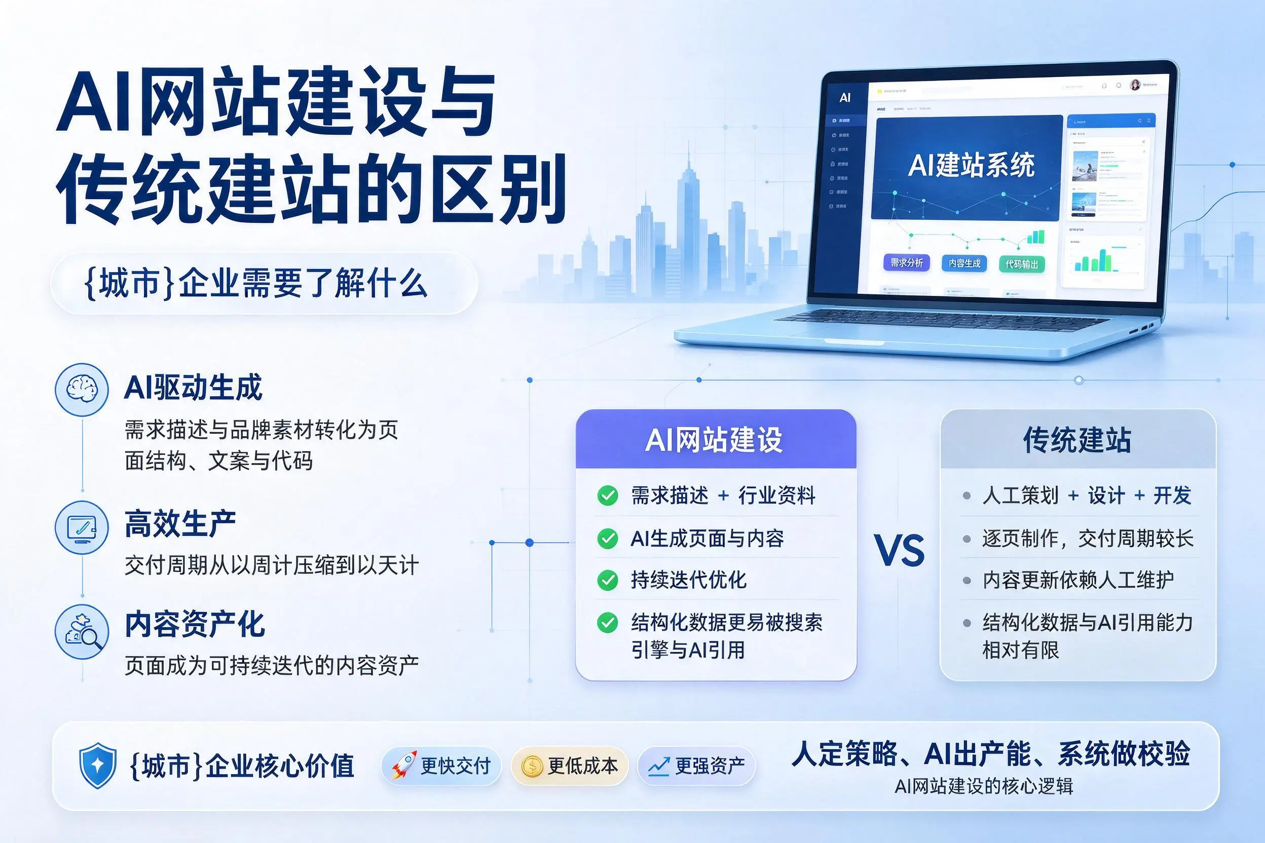 AI网站建设与传统建站的区别,贵港企业需要了解什么