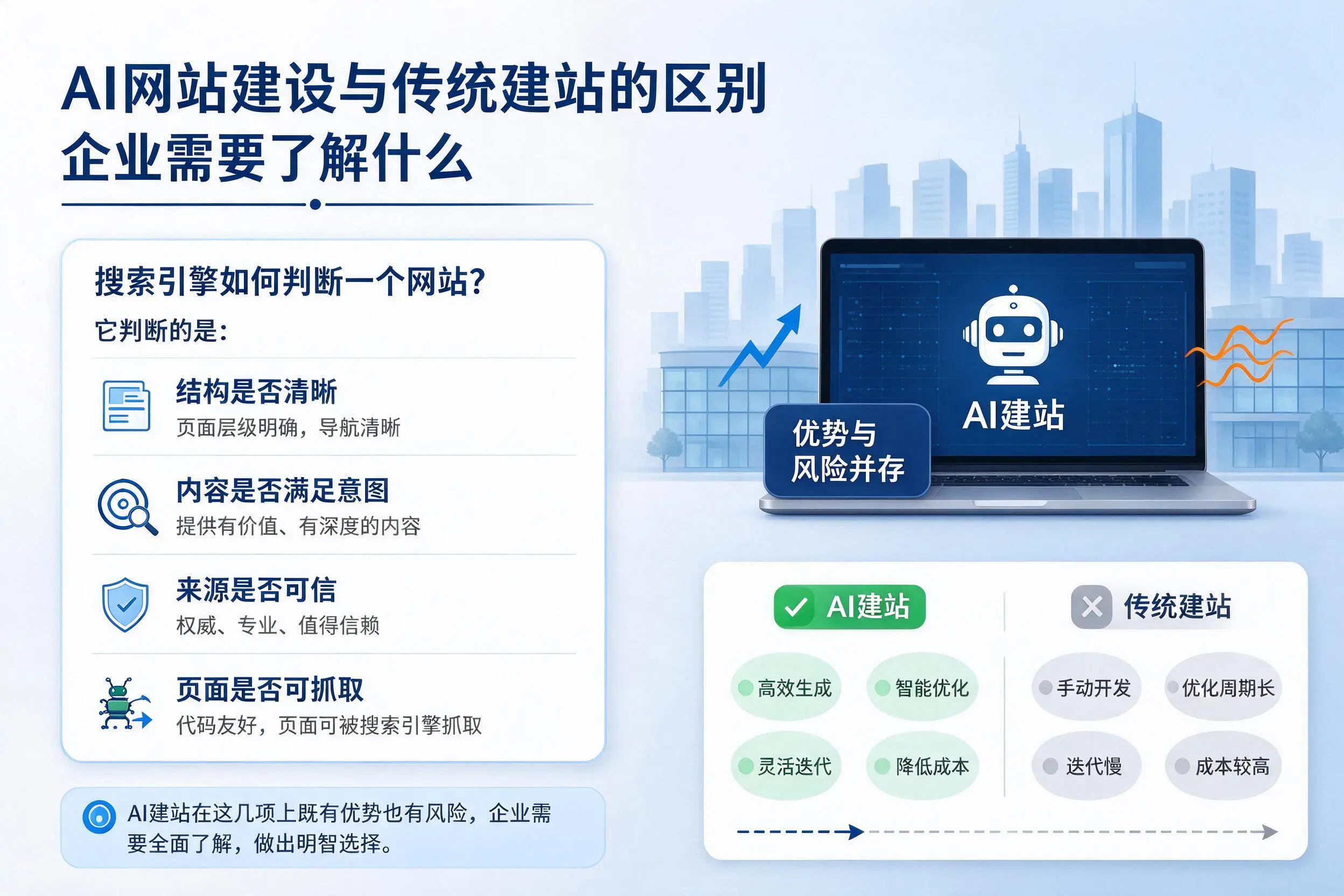 AI网站建设与传统建站的区别,贵港企业需要了解什么