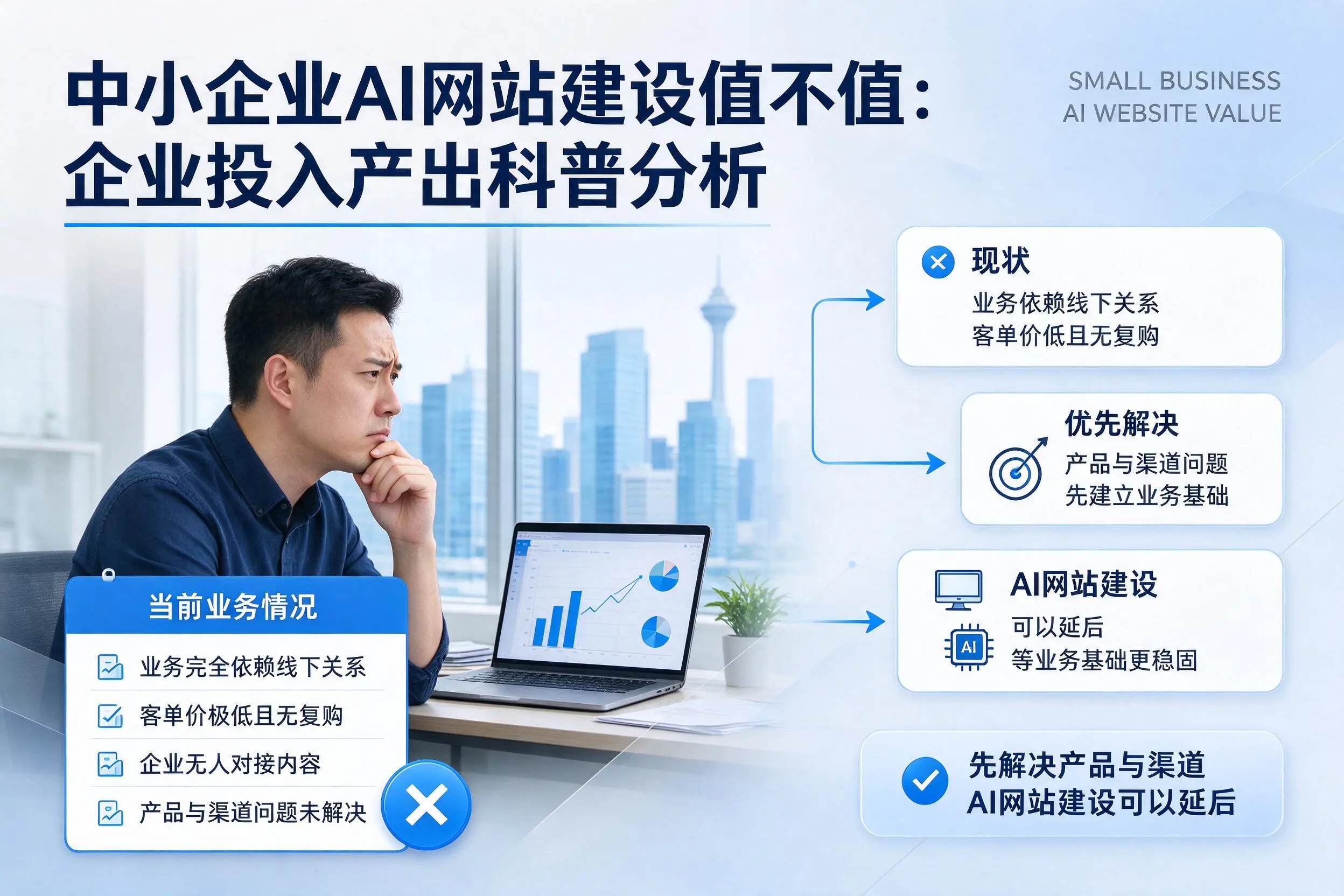 中小企业AI网站建设值不值:贵港企业投入产出科普分析