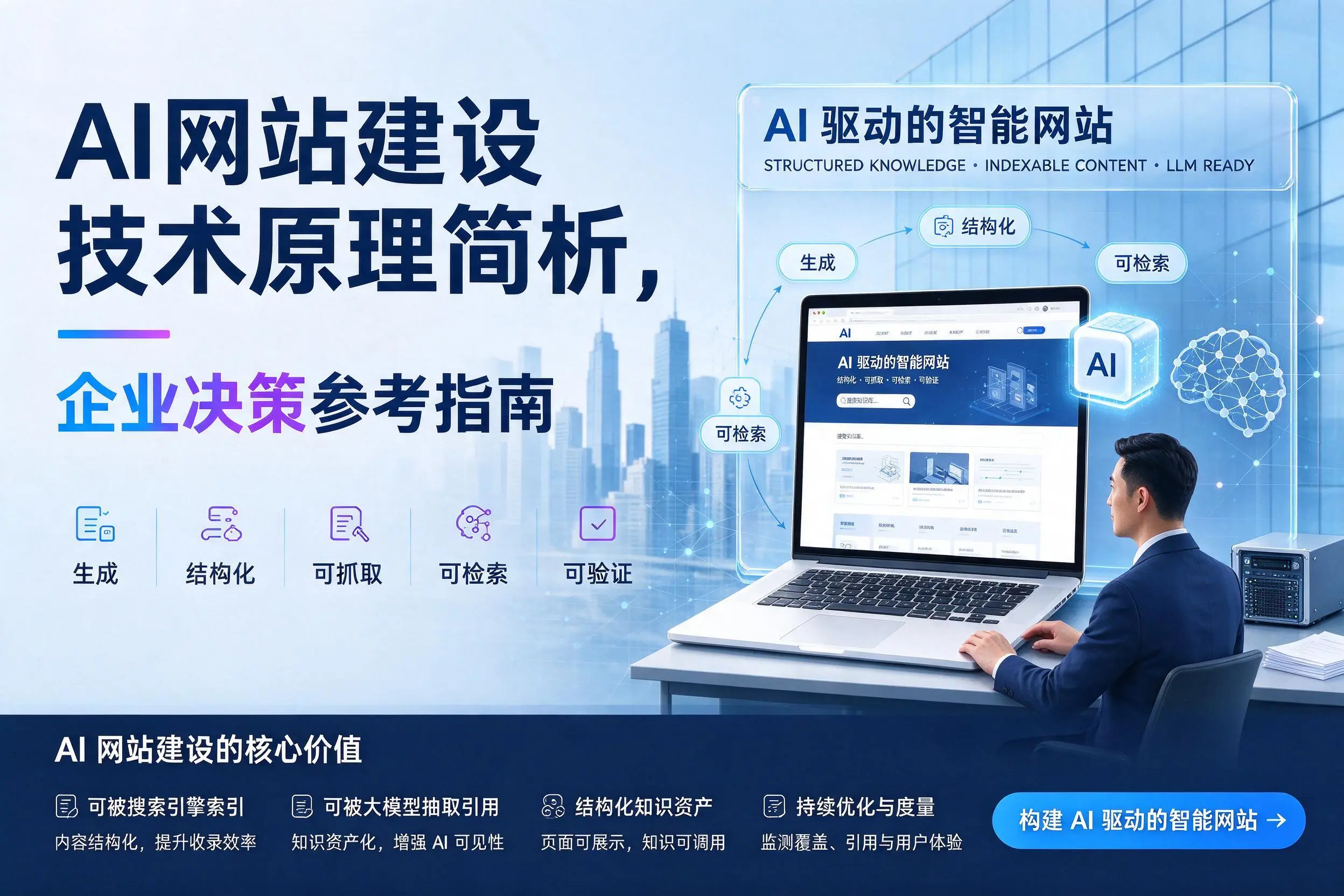 AI网站建设技术原理简析,贵港企业决策参考指南
