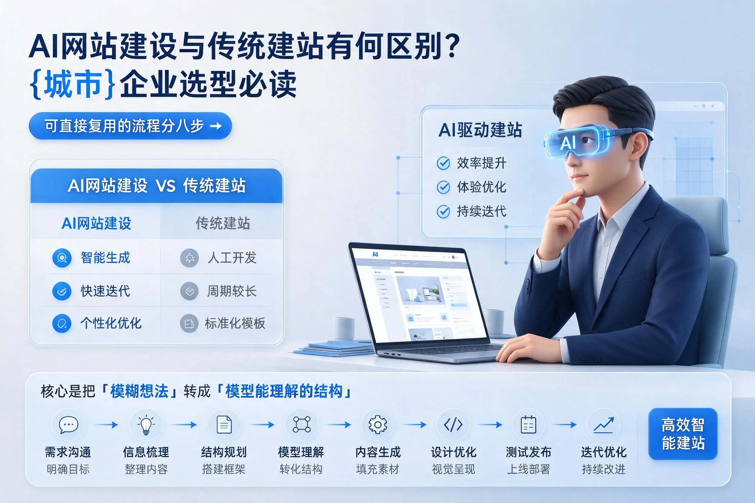 AI网站建设与传统建站有何区别？贵港企业选型必读