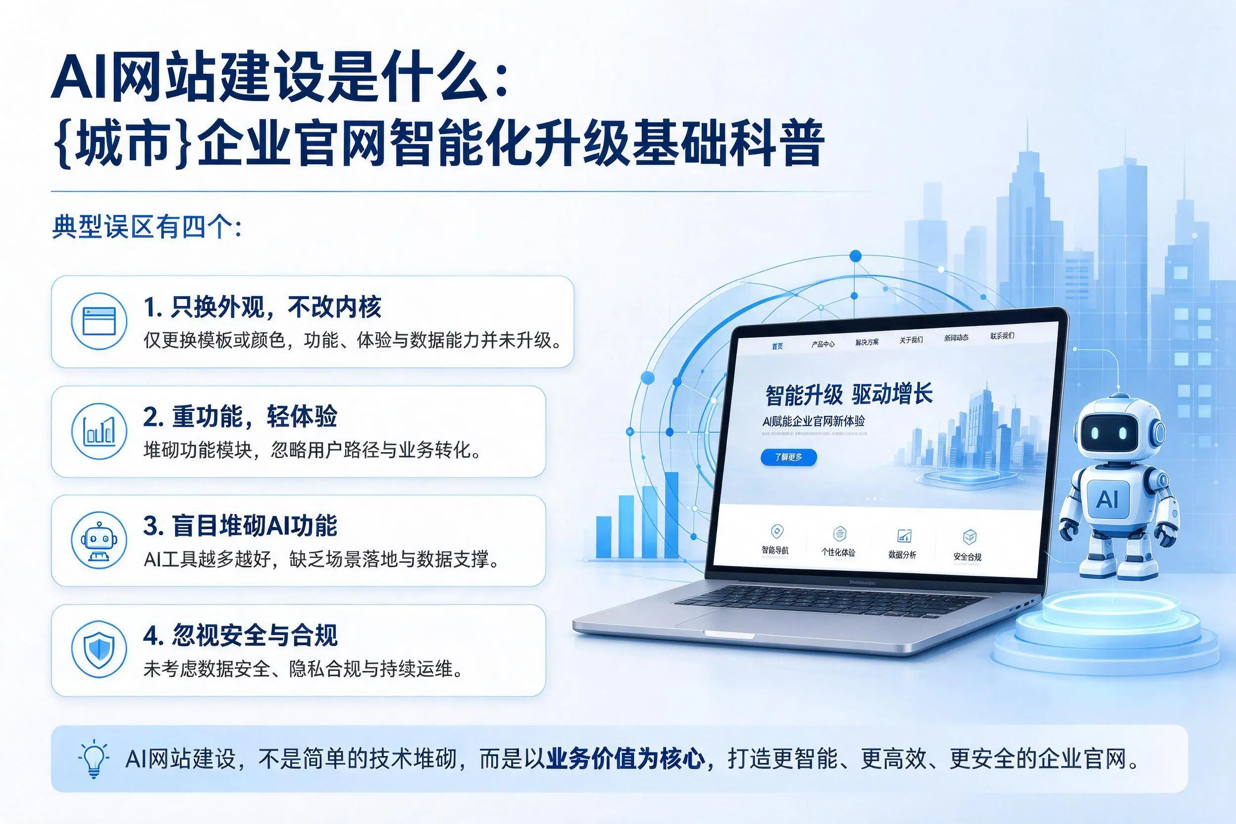 AI网站建设是什么：贵港企业官网智能化升级基础科普